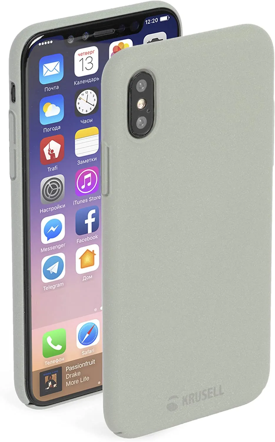 mobilux-61092-2 Krusell Sandby Cover Apple iPhone X/XS sand (61092)