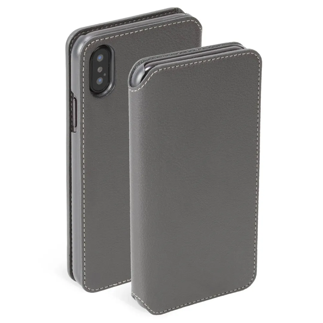 mobilux-61488 Krusell Pixbo 4 Card SlimWallet Apple iPhone XS Max grey