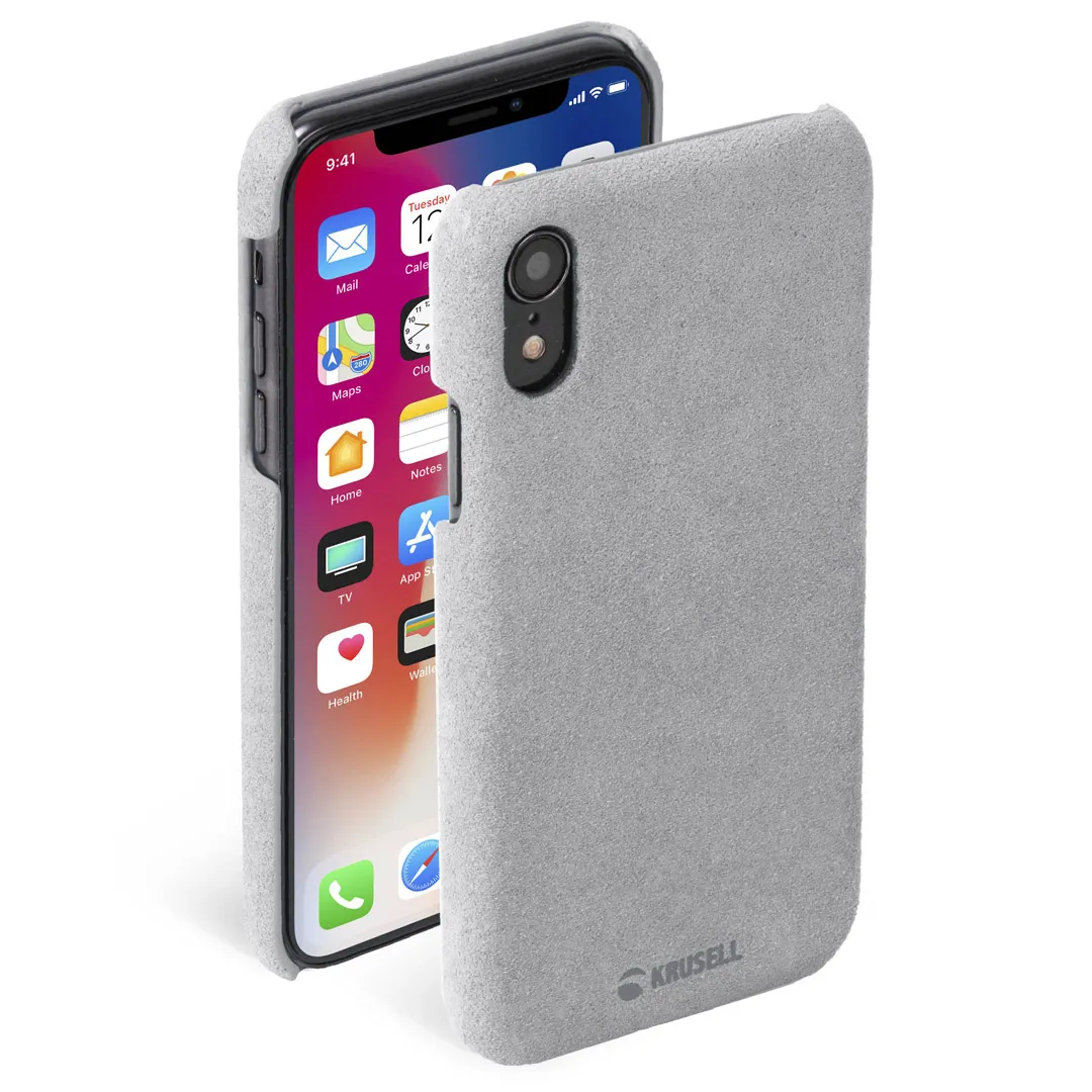 mobilux-61495 Krusell Broby Cover Apple iPhone XS Max light grey