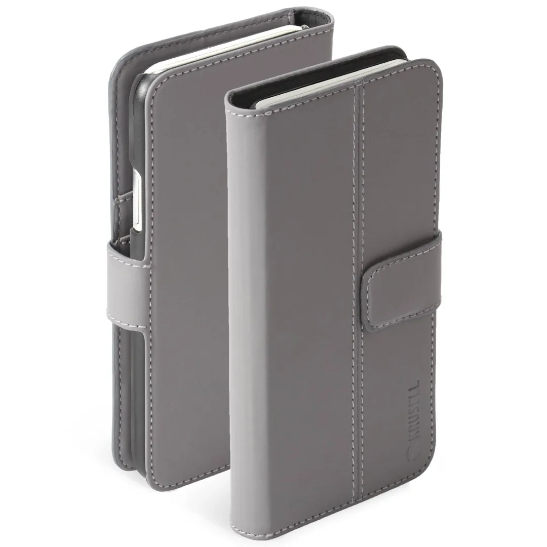 mobilux-61515 Krusell Loka FolioWallet 2in1 Apple iPhone XS Max grey