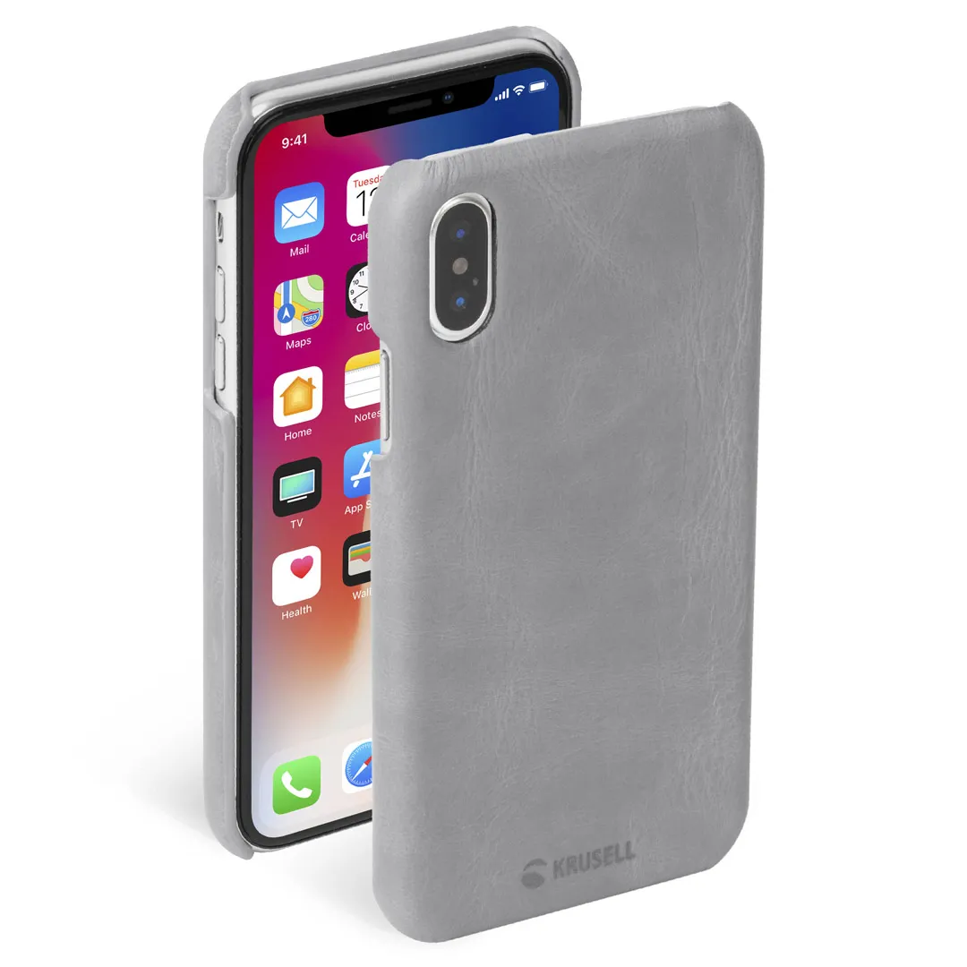 mobilux-61579 Krusell Sunne Cover Apple iPhone XS vintage grey