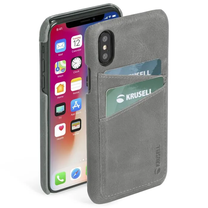 mobilux-61582 Krusell Sunne Cover Apple iPhone XS Max vintage grey