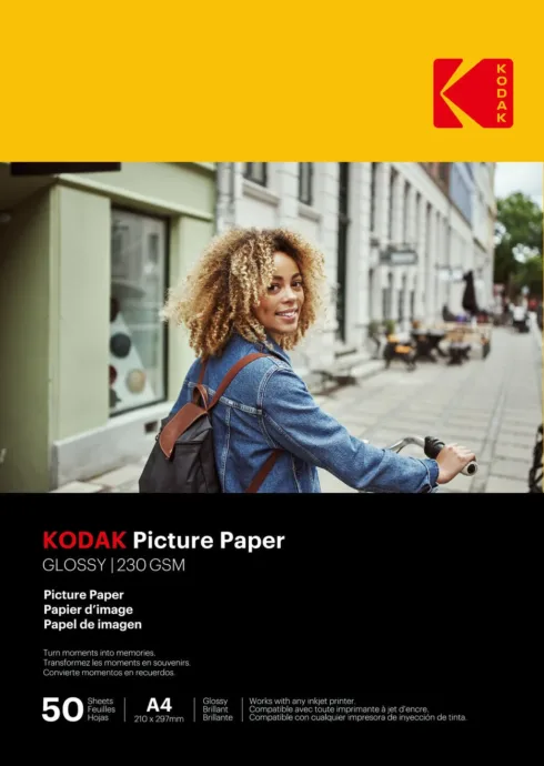 Kodak Picture Paper 230g 11.8 mil Glossy 4/6×100 (9891267)