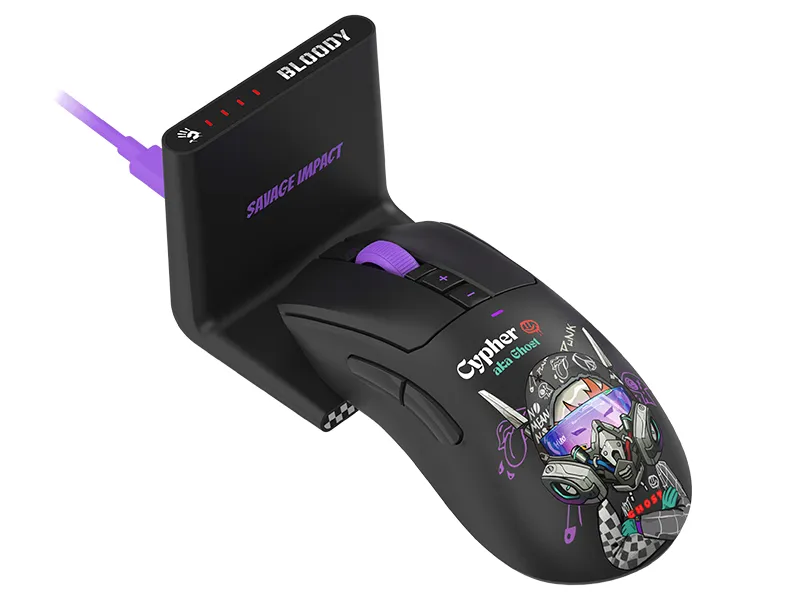 mobilux-a4tmys47744 A4Tech 47744 Bloody R73 Ultra Duo Cypher Ghost
