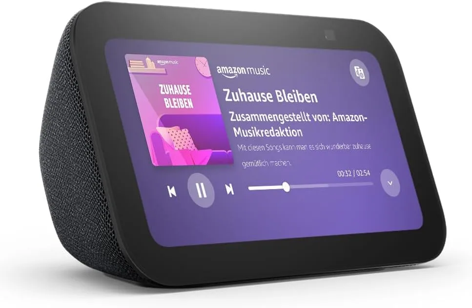 mobilux-b09b2s8wkd Amazon Echo Show 5 (3nd Gen) Charcoal With ALEXA
