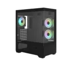 Zalman CHRONIX V2, ATX Mid Tower PC Case, 3 x 120mm ARGB Fans, Black