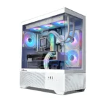 Zalman CHRONIX V2, ATX Mid Tower PC Case, 3 x 120mm ARGB Fans, White