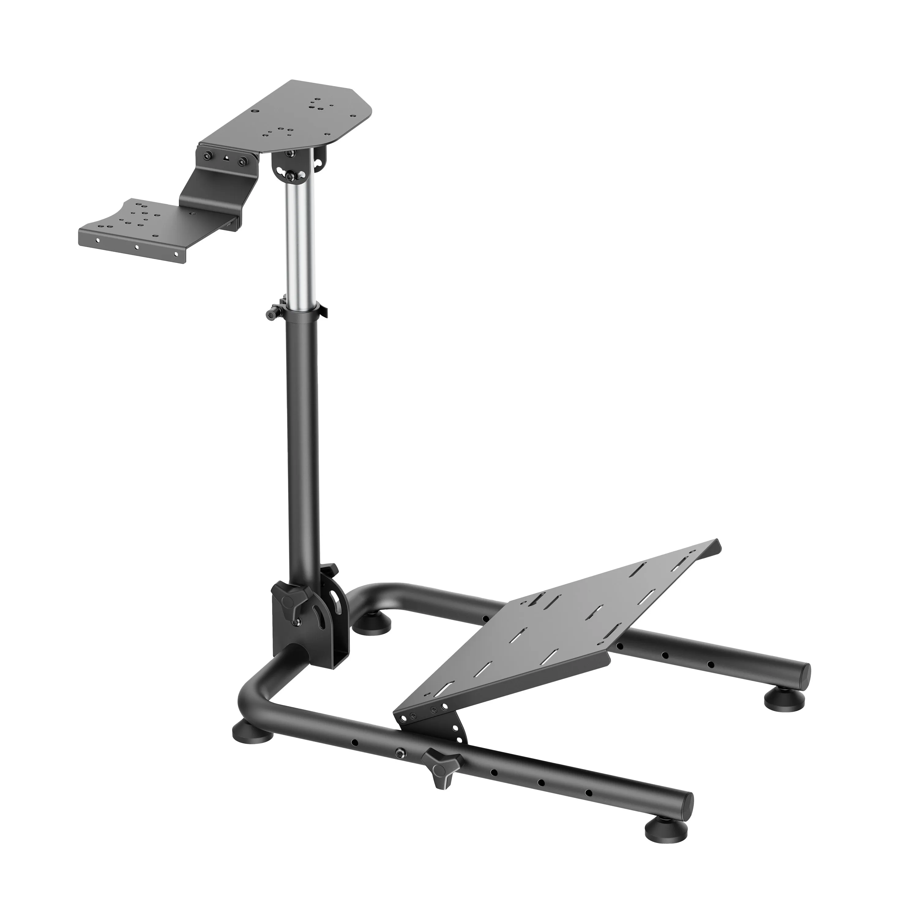 mobilux-conqueror-2 White Shark CONQUEROR-2 Foldable Racing Steering Wheel Stand With Gear Shifter Mount