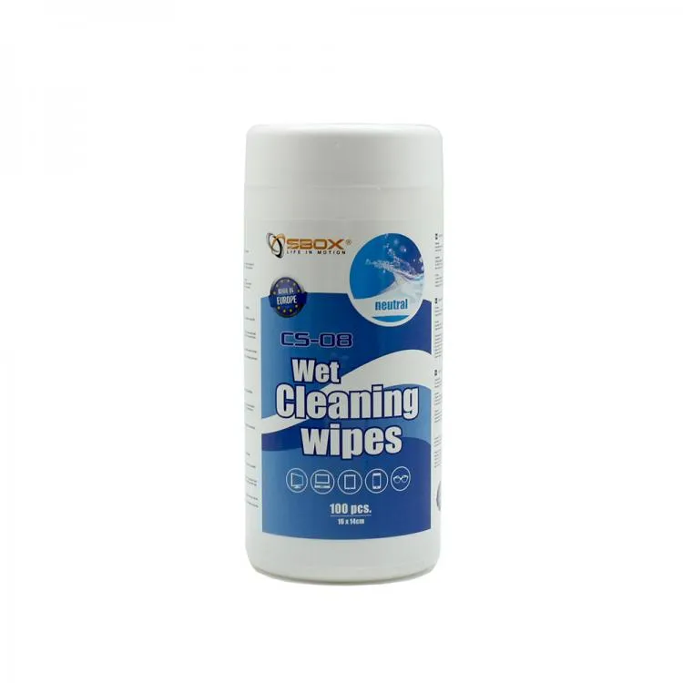 mobilux-cs-08n Sbox CS-08 Wet Cleaning Wipes 100pcs