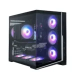 Zalman D40, ATX Mid Tower PC Case, 7 x 120mm ARGB Fans, Black