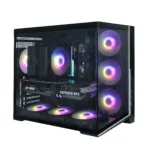 Zalman D40, ATX Mid Tower PC Case, 7 x 120mm ARGB Fans, Black