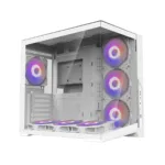 Zalman D40, ATX Mid Tower PC Case, 7 x 120mm ARGB Fans, White