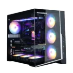 Zalman D40F, ATX Mid Tower PC Case, 7 x 120mm FRGB Fans, Black