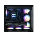 Zalman D40F, ATX Mid Tower PC Case, 7 x 120mm FRGB Fans, Black