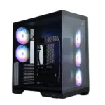 Zalman D50, ATX Mid Tower PC Case, 3  x 120mm Fans, Black