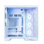 Zalman D50, ATX Mid Tower PC Case, 3  x 120mm Fans, White