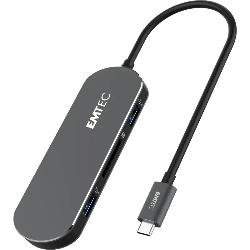 mobilux-echubt650c Emtec HUB 6-in-1 Type-C T650C