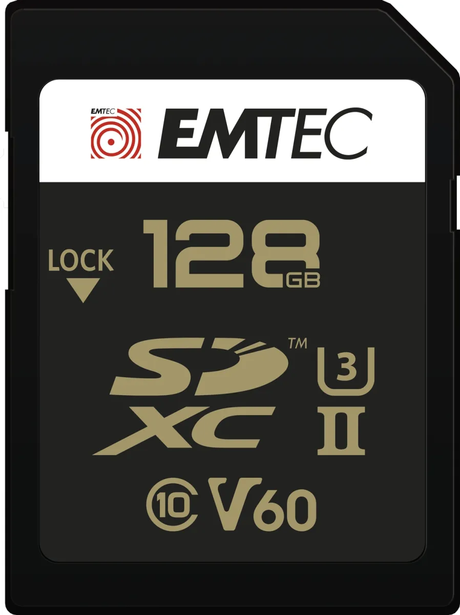 mobilux-ecmsd128guhs2v60 Emtec SDXC 128GB UHS-II V60 SpeedIN Pro+
