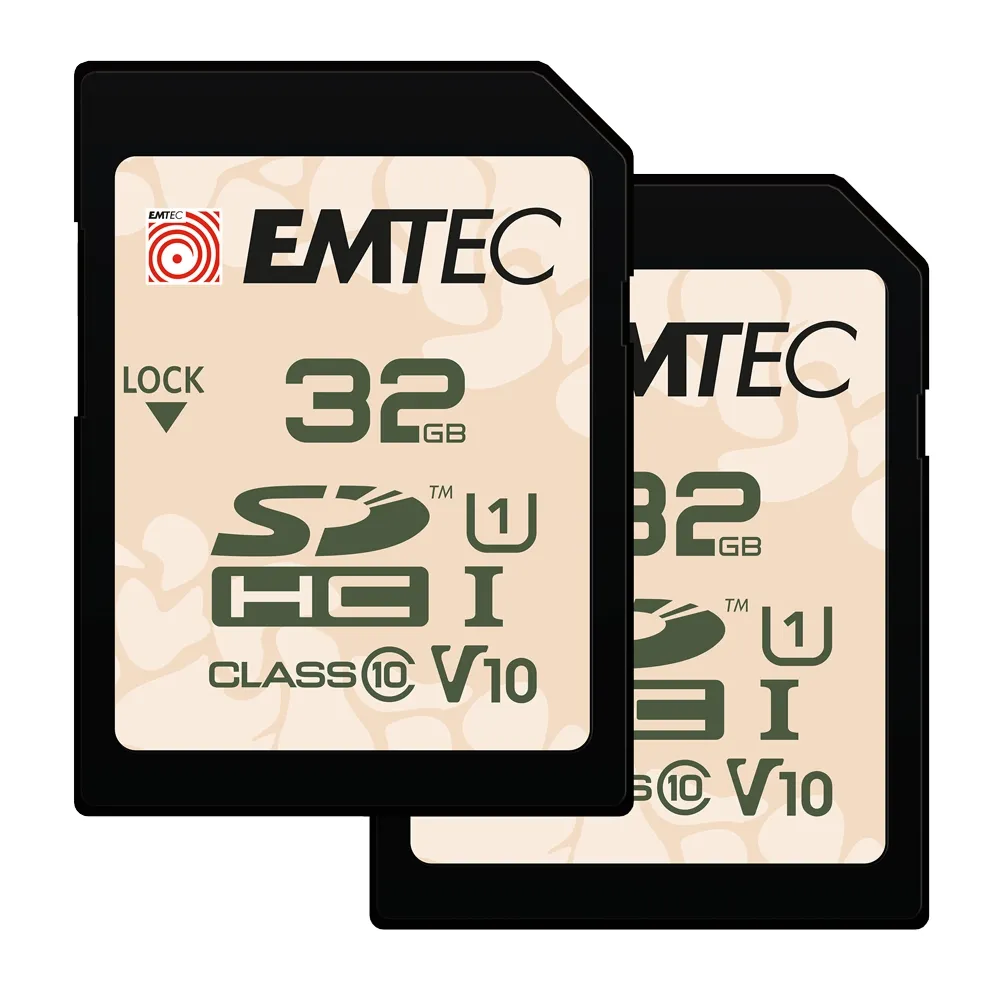 mobilux-ecmsd32ghcu1orp Emtec SDHC 32GB UHS-I U1 V10 Outdoor 2 pcs