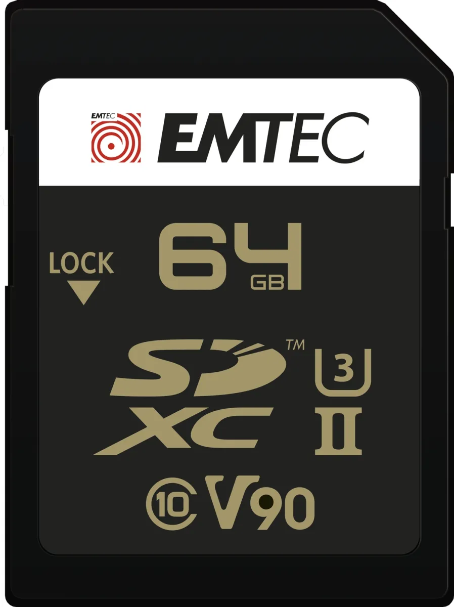 mobilux-ecmsd64guhs2v90 Emtec SDXC 64GB UHS-II U3 V90 SpeedIN Pro+