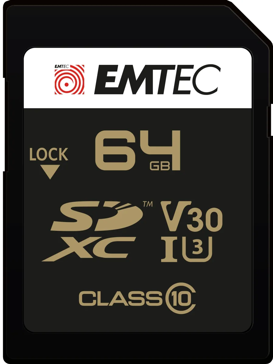 mobilux-ecmsd64gxc10sp Emtec SDXC 64GB UHS-I U3 SpeedIN Pro