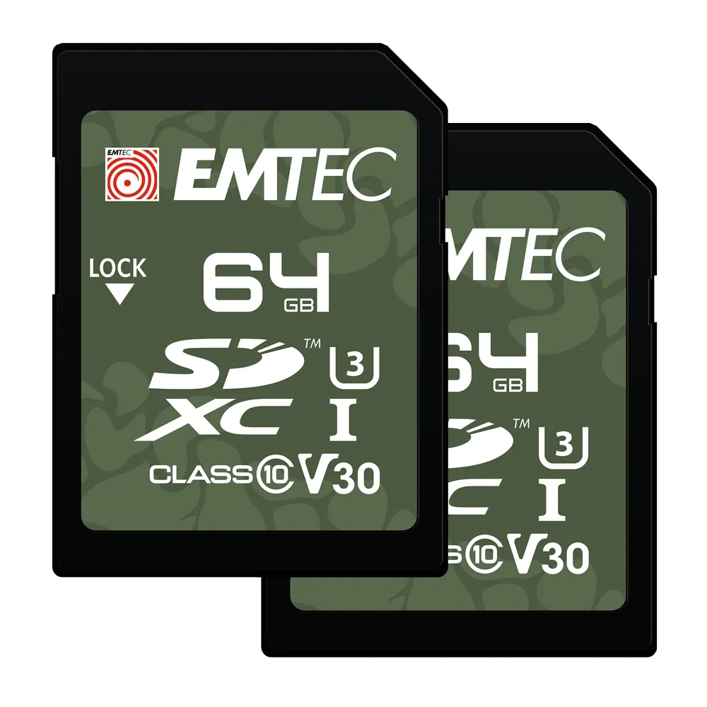 mobilux-ecmsd64gxcu3orp Emtec SDXC 64GB UHS-I U3 V30 Outdoor 2 pcs
