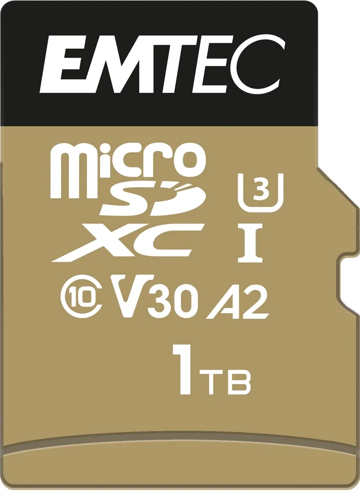 mobilux-ecmsdm1txc10sp Emtec MicroSDXC 1TB UHS-I U3 V30 A2 SpeedIN Pro