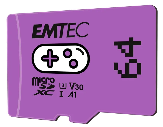 mobilux-ecmsdm64gxcu3g Emtec MicroSDXC 64GB UHS-I U3 V30 A1 Gaming Purple