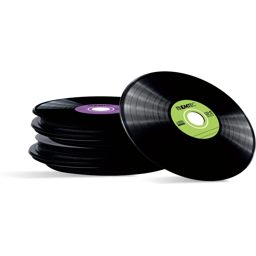 mobilux-ecoc801052slvy Emtec CD-R 700MB 52x Vinyl Look 10 pcs