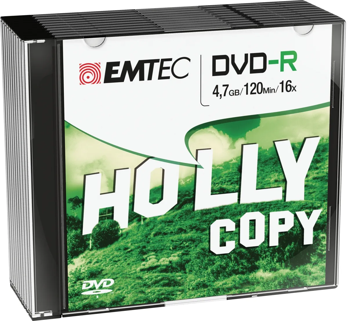 mobilux-ecovr471016sl Emtec DVD-R 4,7GB 16x Slim Holly Copy 10 pcs
