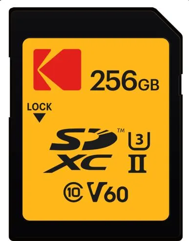 Kodak SDXC 256GB UHS-II U3 V60 Ultra Pro