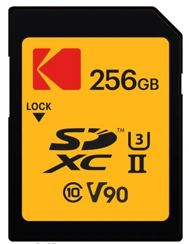 Kodak SDXC 256GB UHS-II U3 V90 Ultra Pro