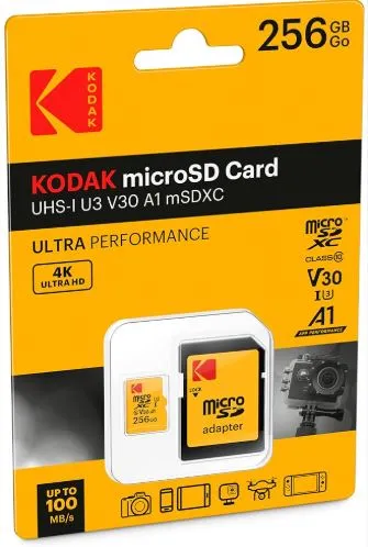 Kodak MicroSDXC 256GB UHS-I U3 Ultra
