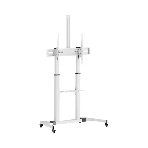 Sbox FS-3610 WHITE Floor Ultra-Large LED TV Stand 60-100″ 100kg White
