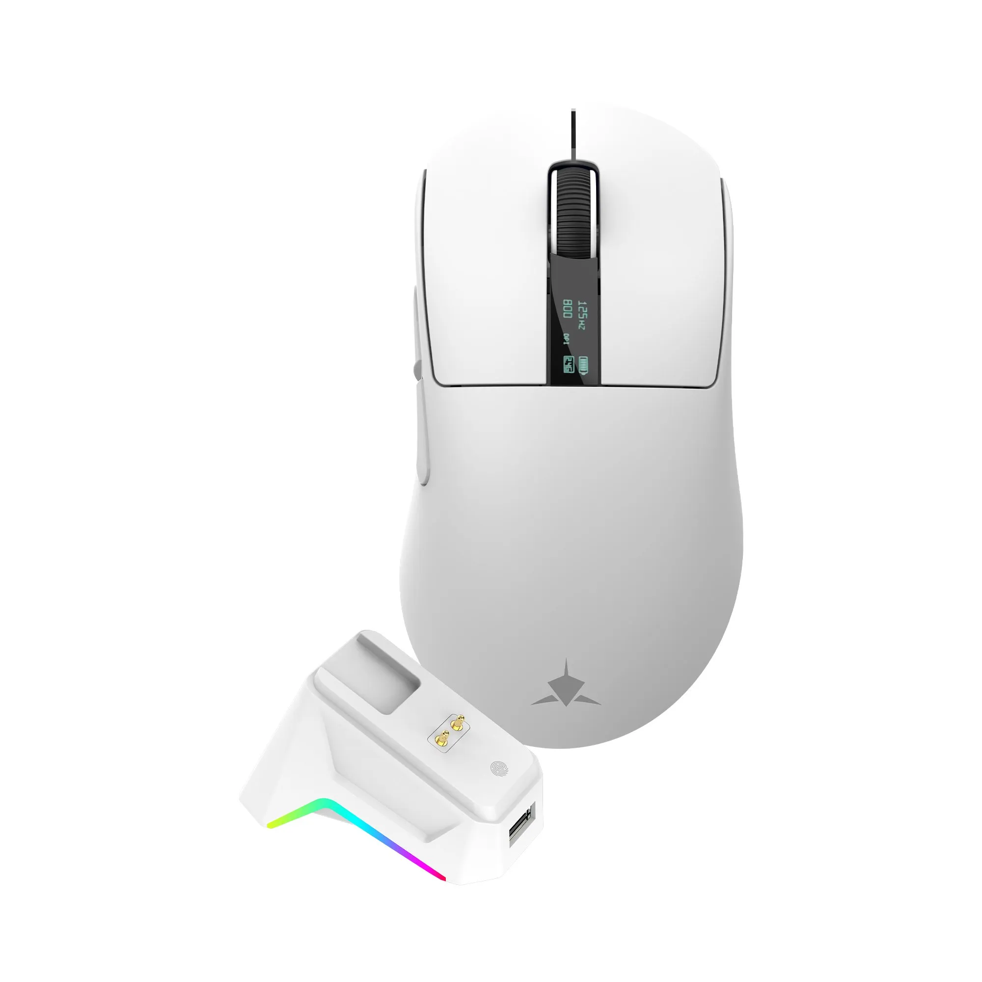 mobilux-gawain-w White Shark GAWAIN-W 500mAh/12000DPI/56g, White