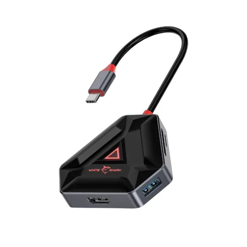 White Shark HEXAGON 6 IN 1 Type-C HUB