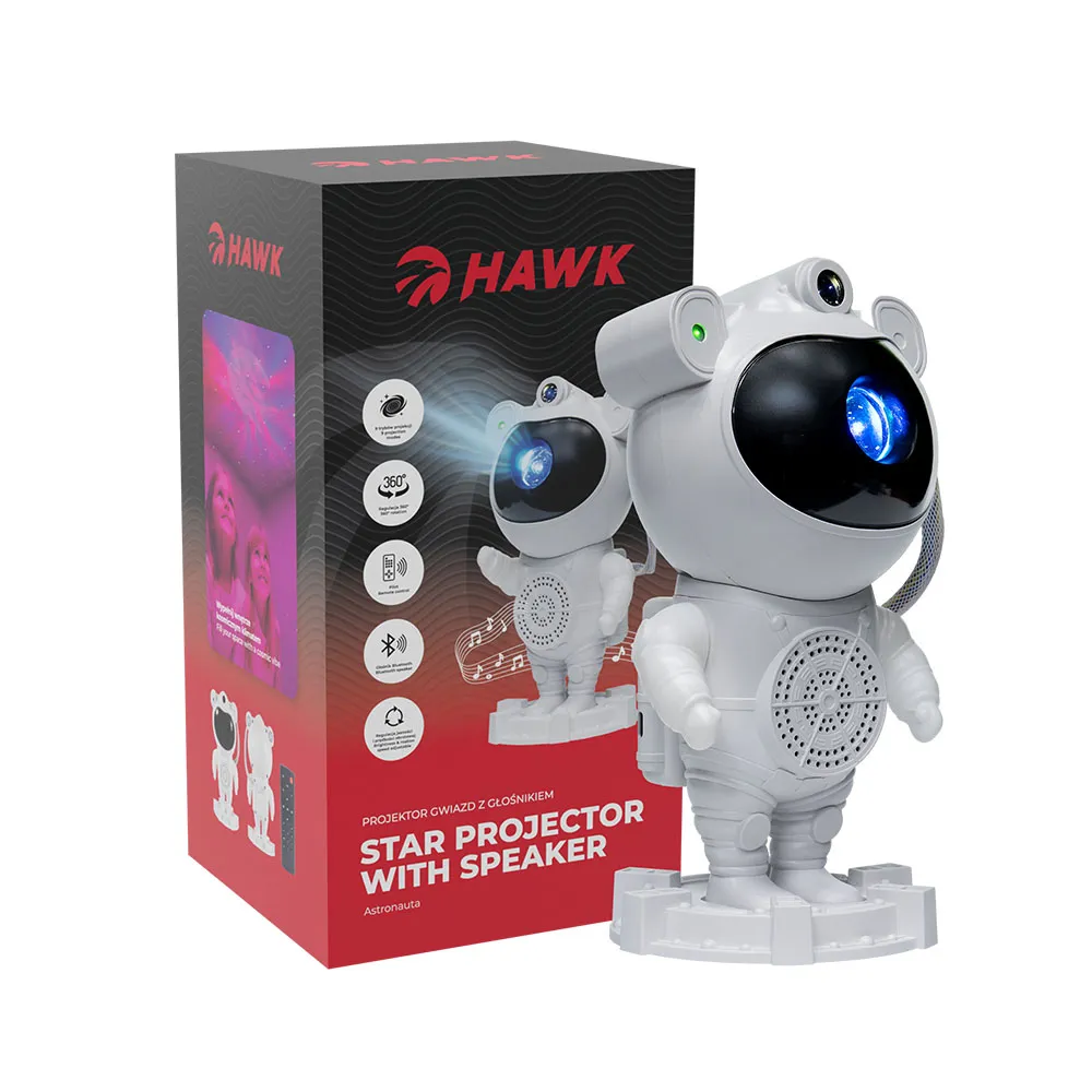 mobilux-hw-star01 Hawk HW-STAR01 Astronaut Star Projector with Speaker