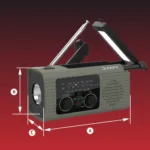 Hawk HWRDI410GN Radio Solar Dynamo With Flashlight