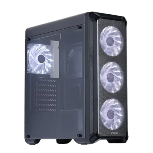 Zalman I3 ATX  Black,  LED fan x4