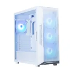 Zalman I3 NEO ARGB V2, ATX Mid Tower PC Case, 4 x 120mm ARGB Fans, White
