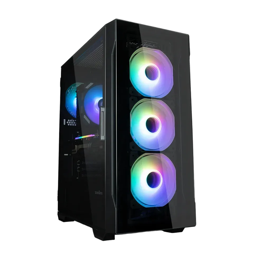 mobilux-i3-neo-tg-black Zalman I3 NEO TG Black, RGB fan x4