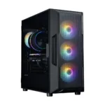 Zalman I3 NEO V2, ATX Mid Tower PC Case, 4 x 120mm RGB Fans, Black