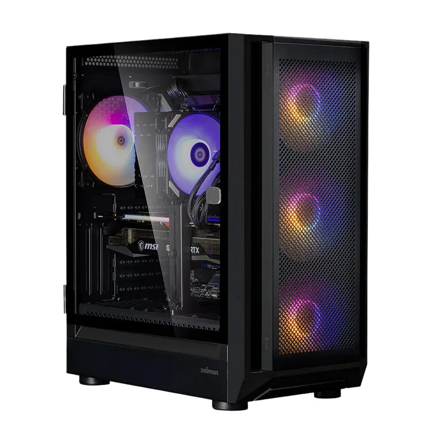mobilux-i6-black Zalman i6 Black, RGB fan x4 T/G