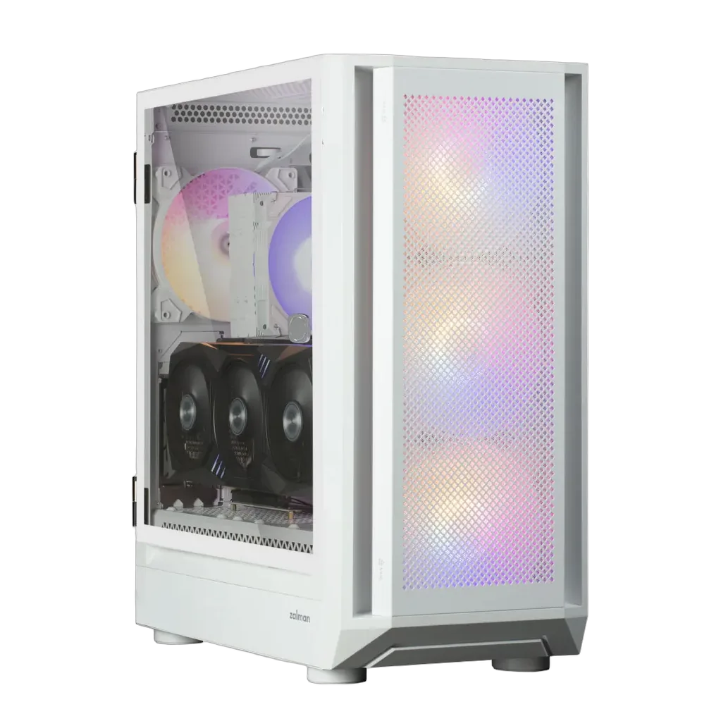 mobilux-i6-white Zalman i6 White, RGB fan x4 T/G