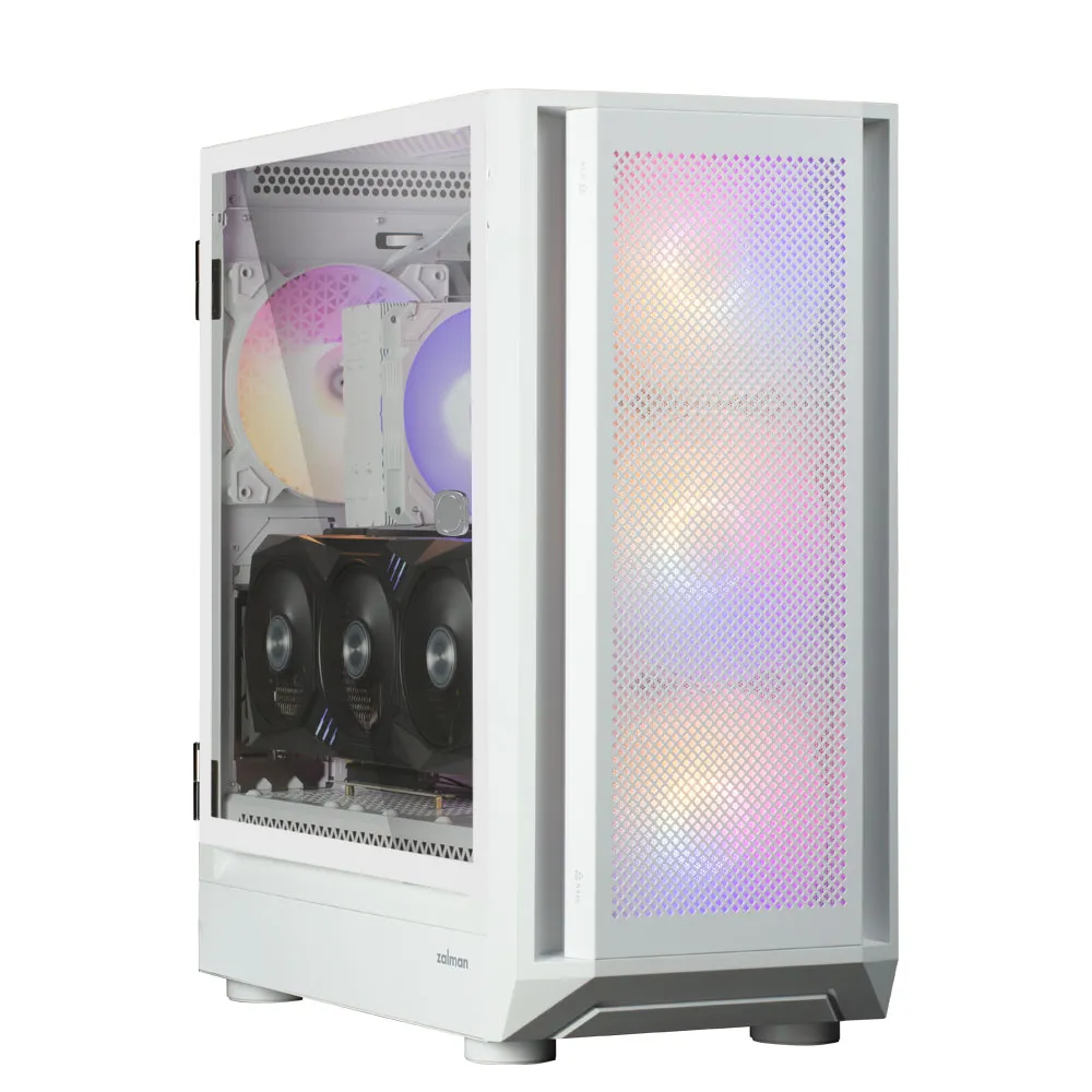 mobilux-i6-white Zalman i6 White, RGB fan x4 T/G