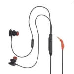 JBL Quantum 50 Wired In-Ear Gaming Headset With Volume Slider And Mic Mute, Black