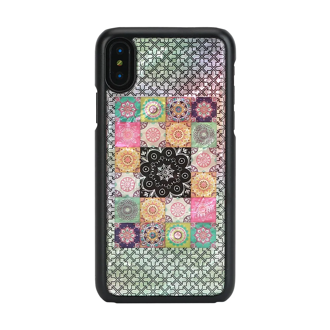 mobilux-k1699j iKins SmartPhone case iPhone XS/S flower garden black