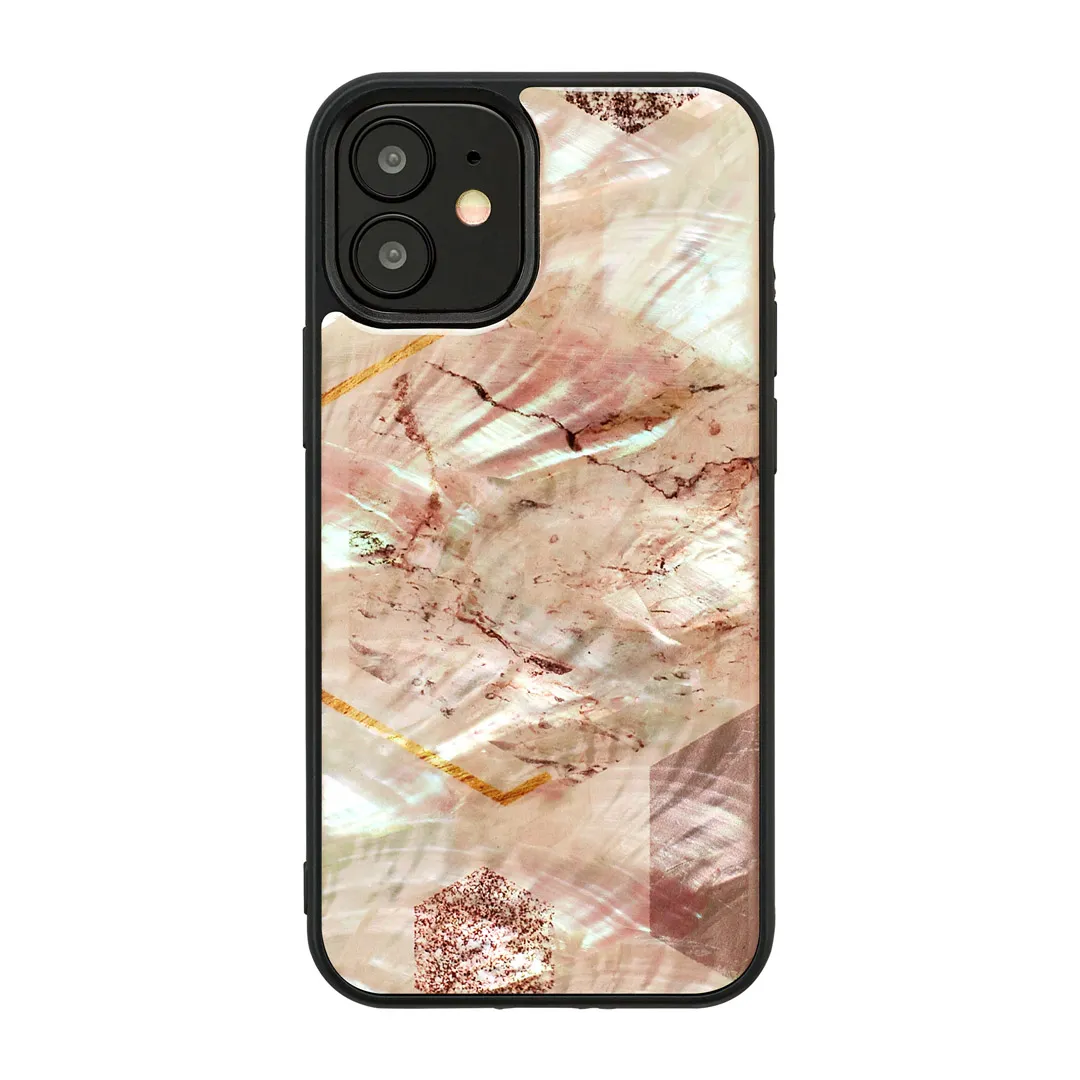 mobilux-k2351j iKins case for Apple iPhone 12 mini pink marble
