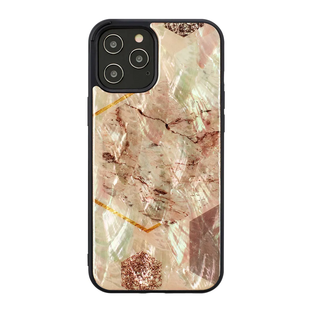mobilux-k2451j iKins case for Apple iPhone 12/12 Pro pink marble