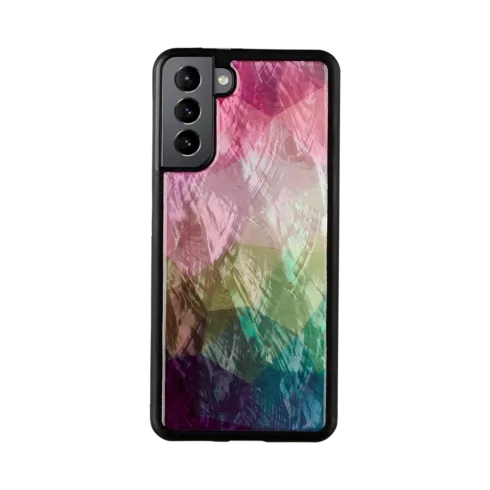 iKins case for Samsung Galaxy S21+ water flower black